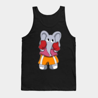 Elephant as Boxer with Boxing gloves Tank Top